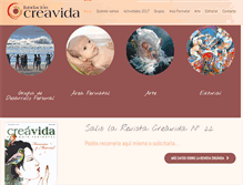 Tablet Screenshot of fundacioncreavida.org.ar